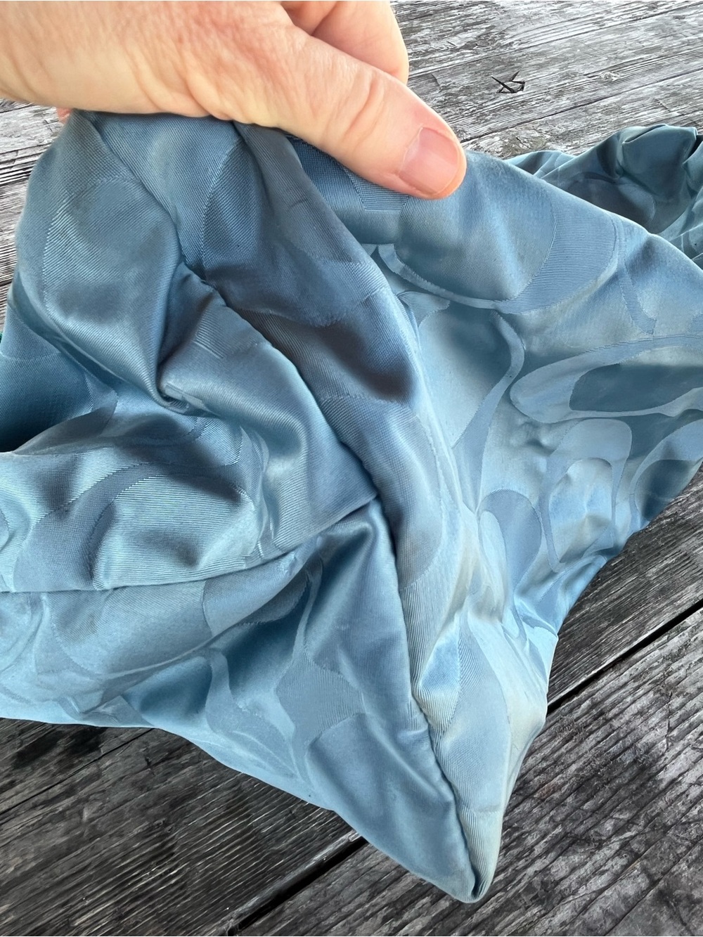 Coach Green and Blue Signature Tote Bag clean inside/ weekender bag - Picture 12 of 13